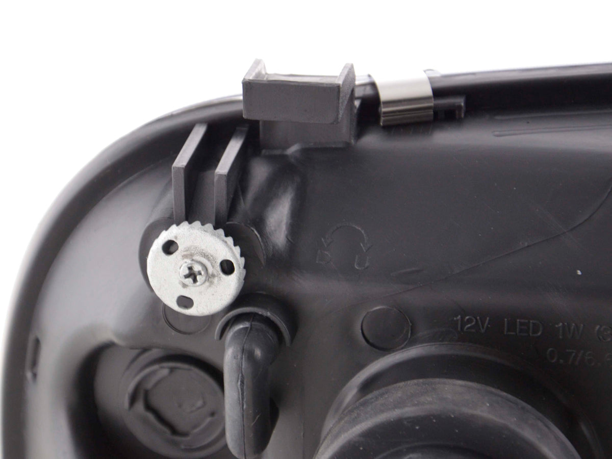 Scheinwerfer Set Daylight LED TFL-Optik VW Golf 3 Typ 1HXO 1EXO Bj. 91-97 schwarz