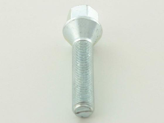 Radschraube einzeln Kegelbund Schaftlänge 60mm M12x1,25 silber