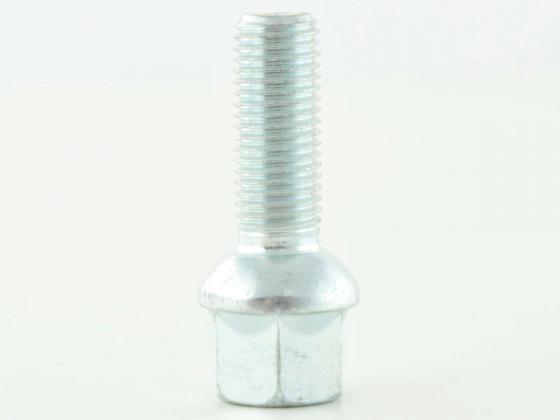Radschraube einzeln Schaftlänge 29mm Kugelbund silber M12x1,5