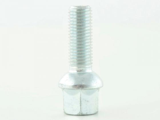 Radschrauben Set (8 Stk.) Schaftlänge 29mm Kugelbund silber M12x1,5