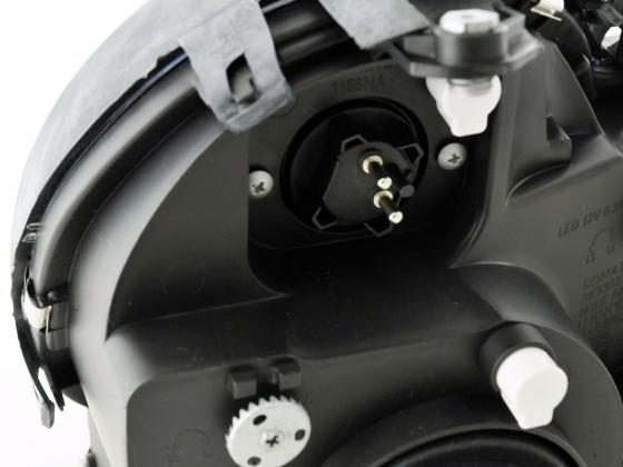 Scheinwerfer Set Angel Eyes Mercedes CLK Typ W208 Bj. 98-02 schwarz