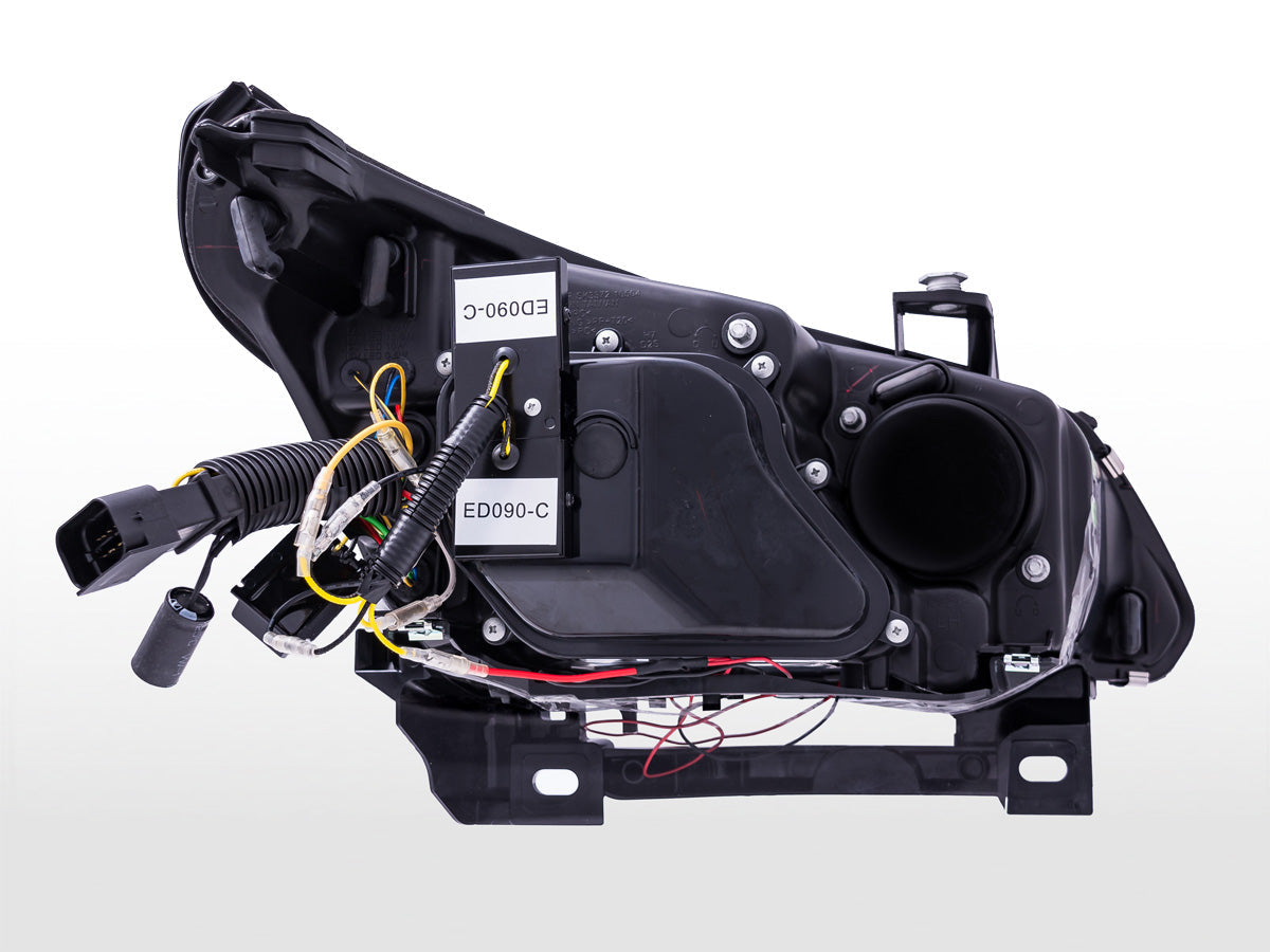 Angel Eyes Scheinwerfer mit beleuchteten LED Standlichtringen BMW 5er E60/E61 2008-2010 schwarz