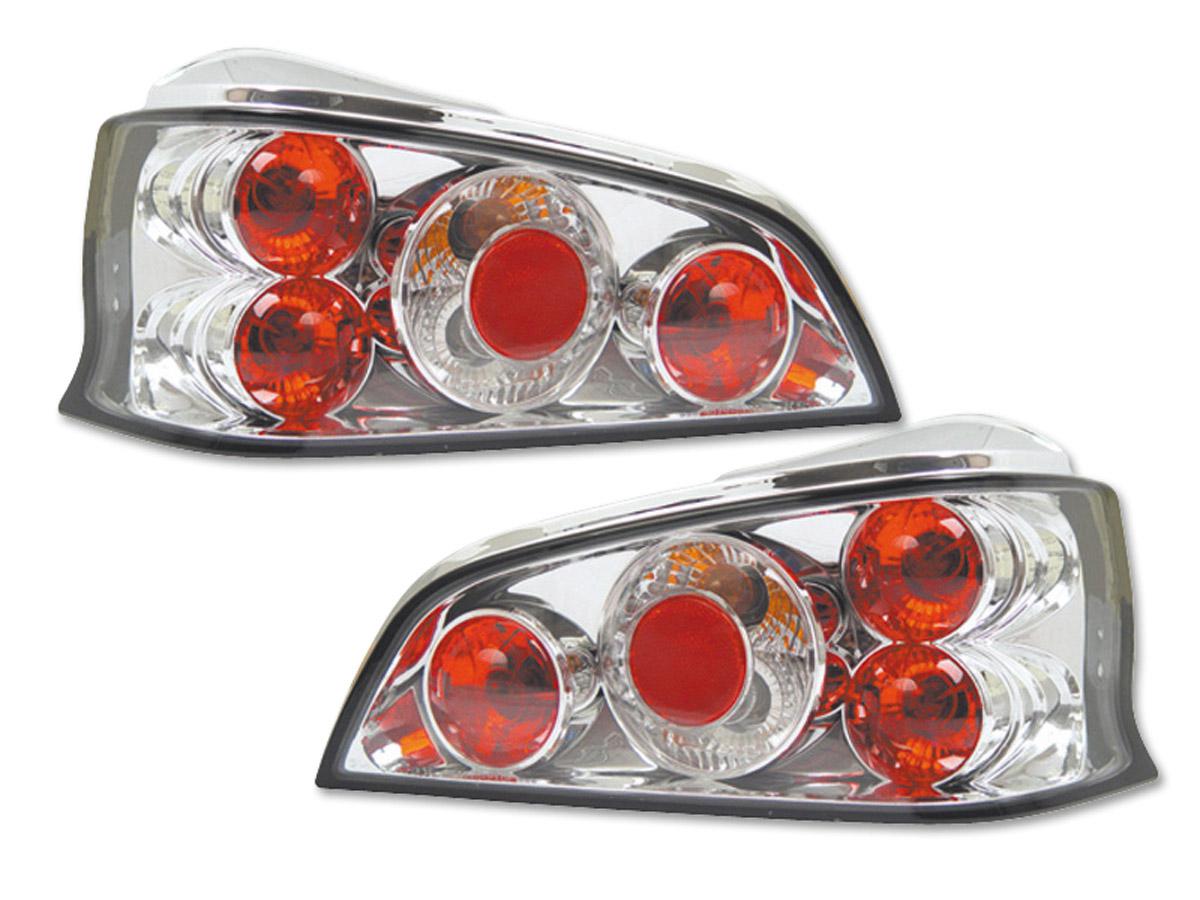 Rückleuchten Set gebraucht Heckleuchten Peugeot 106 Typ 1C 1A Bj. 96-03 chrom
