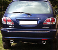 Lexus RX 300 - XU1 Endschalldämpfer Ausgang rechts/links - 115x85 Typ 33 rechts/links