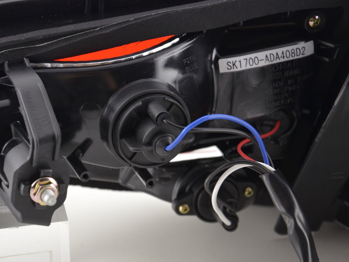 LED Rückleuchten Set Audi A4 B8 8K Limo Bj. 07-11 chrom