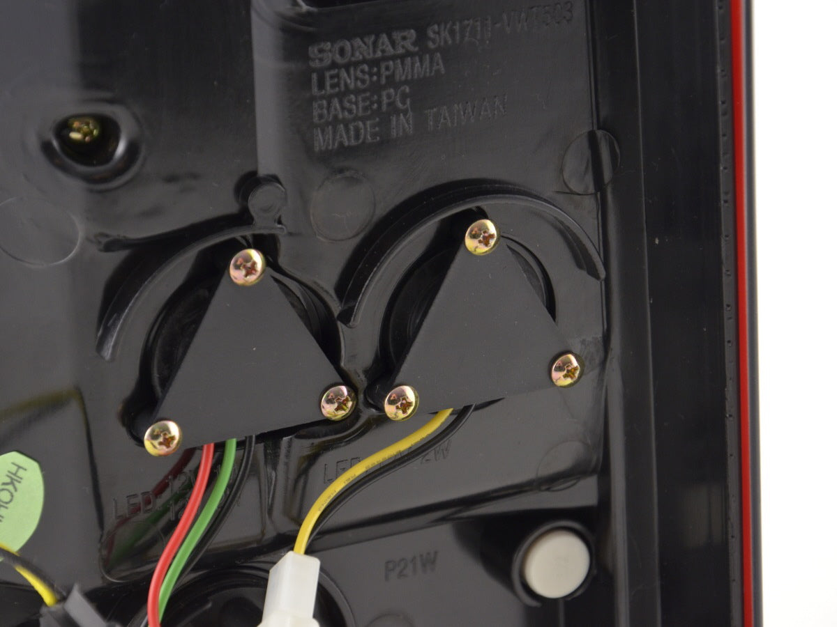 LED Rückleuchten Set VW Bus T5 Bj. 03-10 rot/schwarz