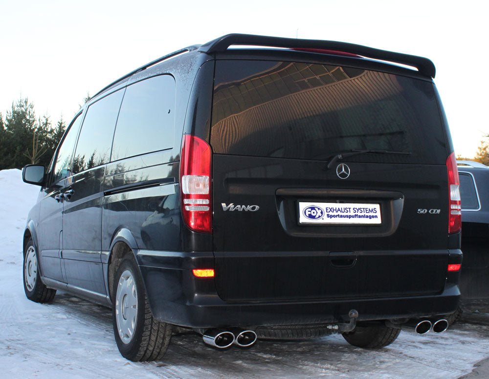 Mercedes Vito/ Viano - W639 (nicht Compact) Endschalldämpfer quer Ausgang rechts/links - 2x88x74 Typ 32 rechts/links