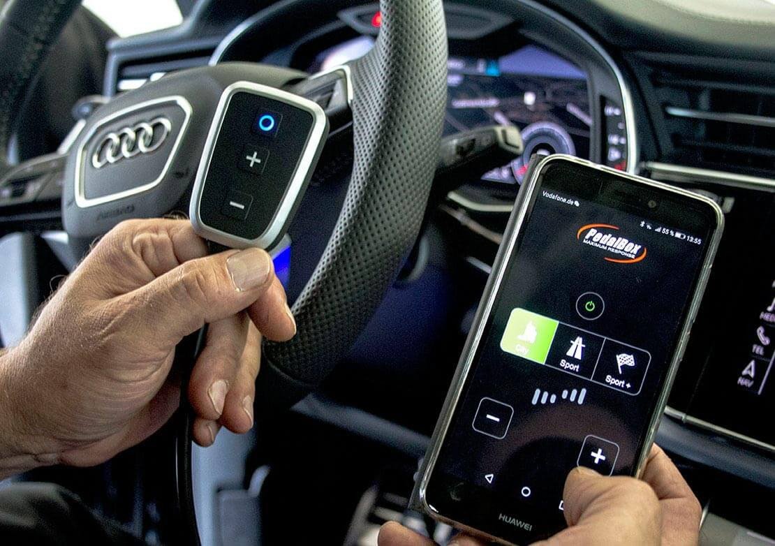 DTE Systems PedalBox + (mit App) für MERCEDES-BENZ E-KLASSE (W212) 2009-2016 E 200 (212.034), 184PS/135kW, 1991ccm