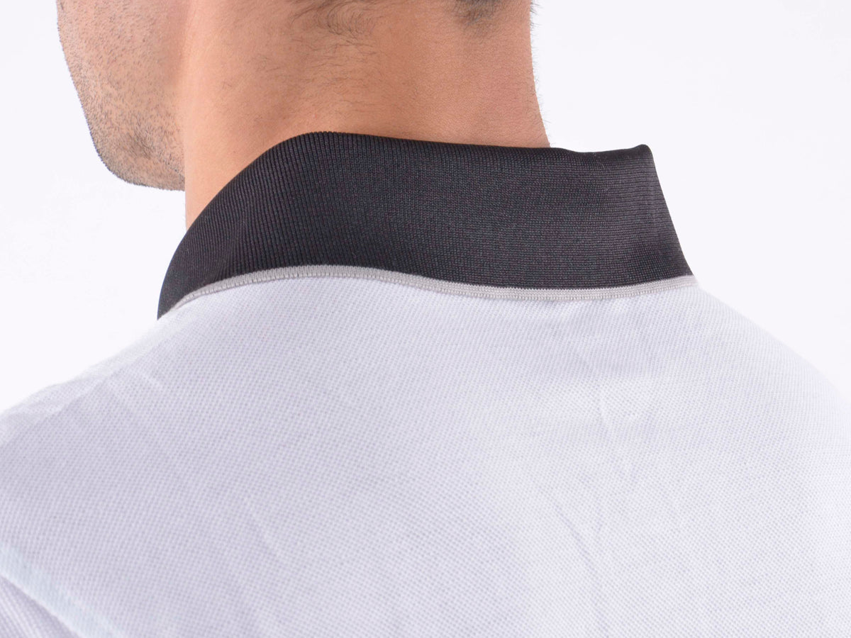 Poloshirt, Polo, Shirt, Top Modern, Klasse Design, weiß Größe L