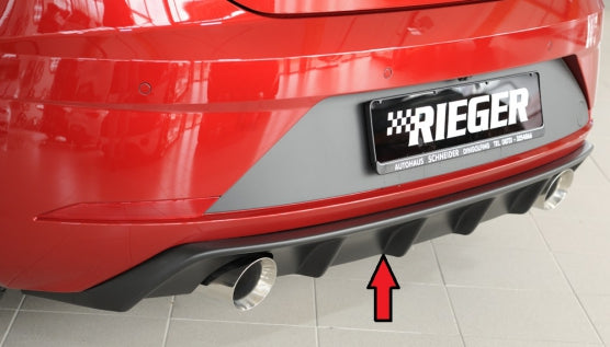 Rieger Heckeinsatz - Leon FR (5F): 01.17- (ab Facelift) Seat Leon (5F): 10.12-12.16 (bis Facelift) | 3-tür. (SC), 5-tür.