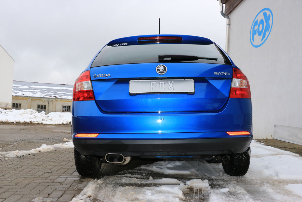 Skoda Rapid Spaceback Endschalldämpfer - 150x70 Typ 52