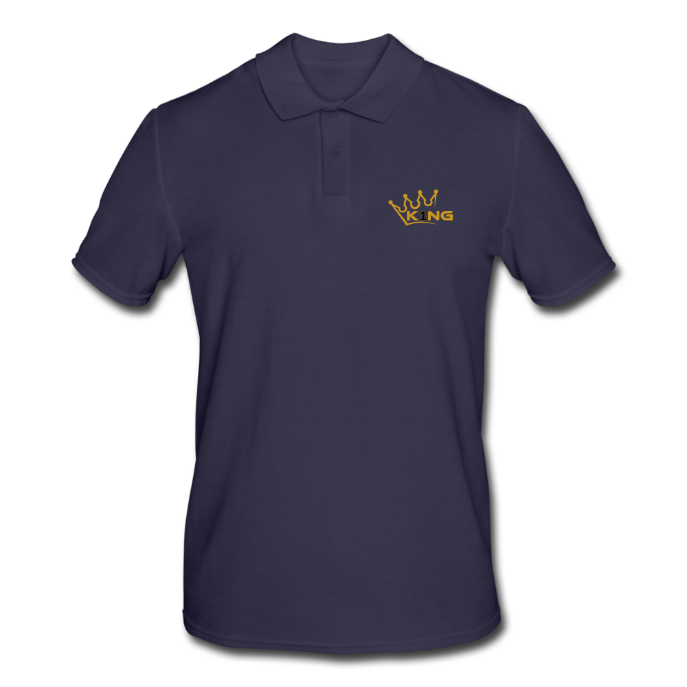 Männer Poloshirt King Logo - Navy