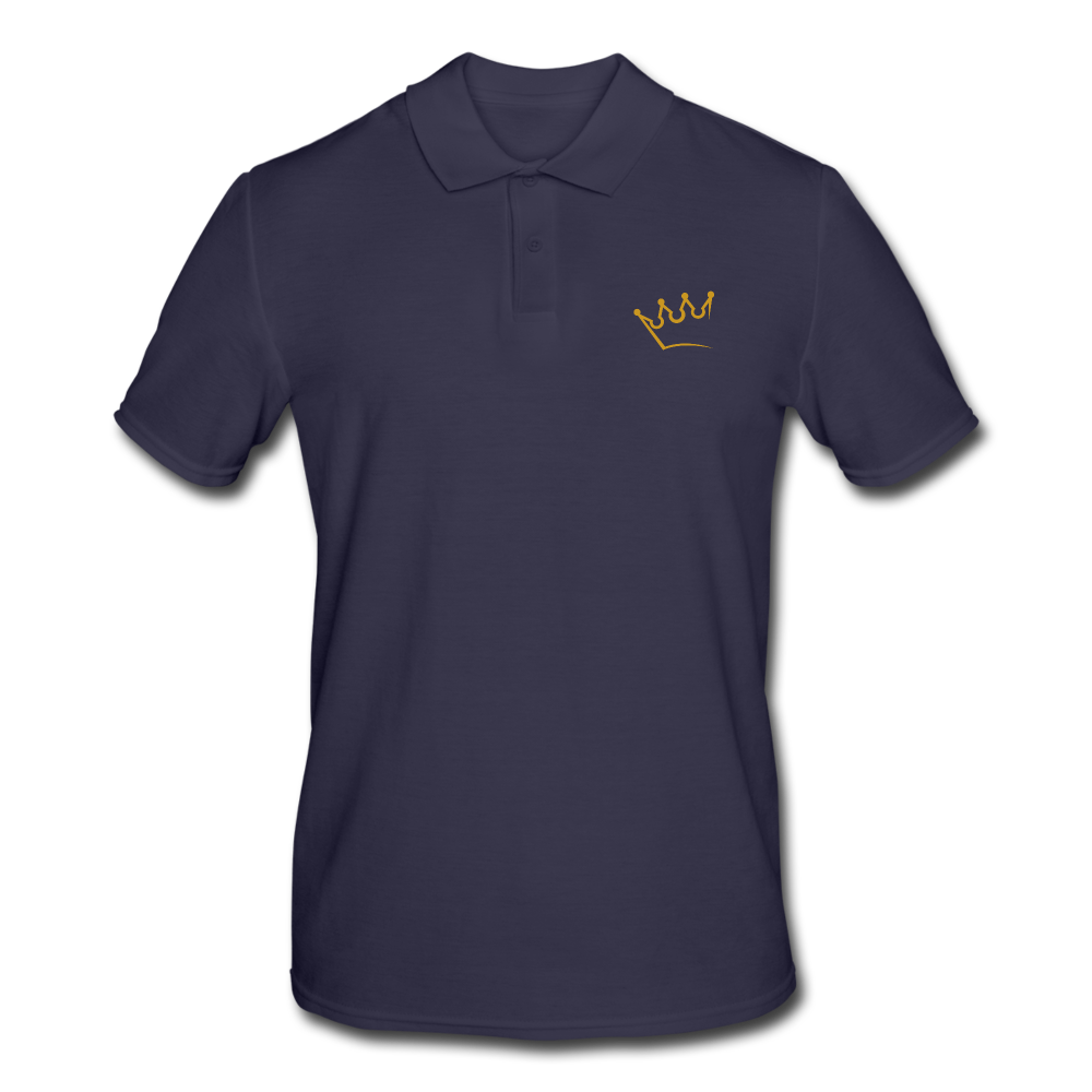 Männer Poloshirt Krone Logo - Navy
