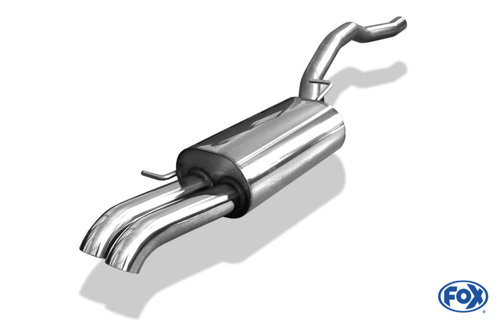 VW Bus T5 Pritsche Frontantrieb Endschalldämpfer - 2x63 Typ 28