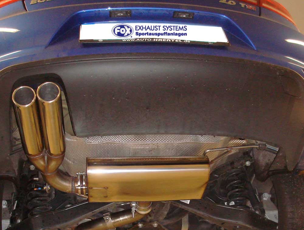 VW Eos 1F - Facelift - 1,4l Endschalldämpfer einseitig - 2x80 Typ 16