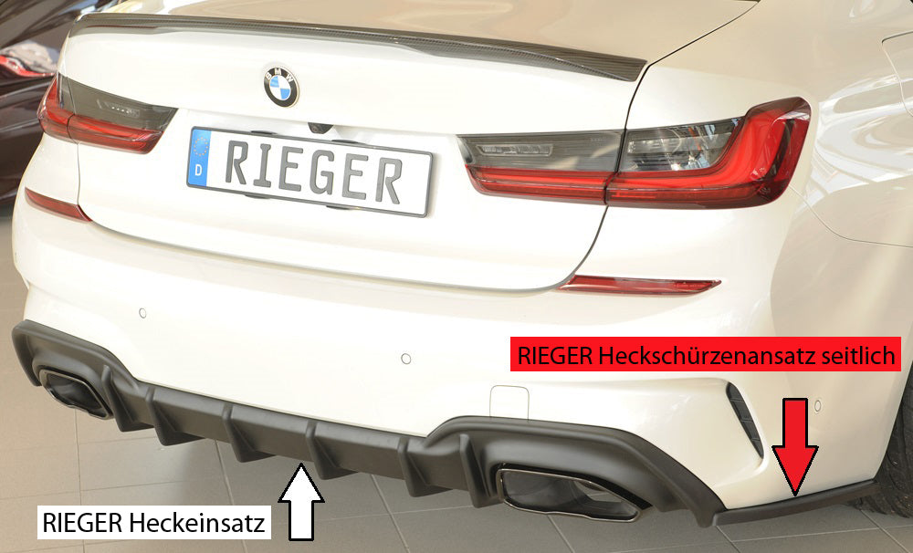 Rieger Heckschürzenansatz seitlich rechts BMW 3er G20 (G3L) Lim. 03.19-06.22 (bis Facelift) 00053516