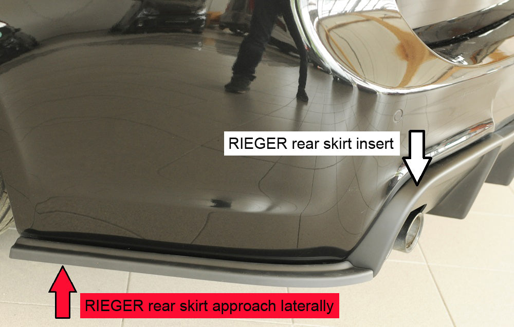 Rieger Heckschürzenansatz seitlich links BMW 3er E90 Lim. 03.05-08.08 (bis Facelift) 00053546