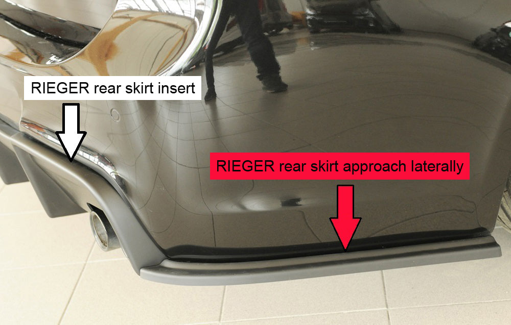Rieger Heckschürzenansatz seitlich rechts BMW 3er E90 Lim. 03.05-08.08 (bis Facelift) 00053547