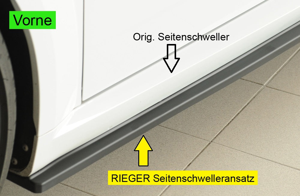 Rieger Seitenschwelleransatz (ca. 19mm) Audi TT (8J-FV/8S) Coupé 07.14-08.18 (bis Facelift) 00055141