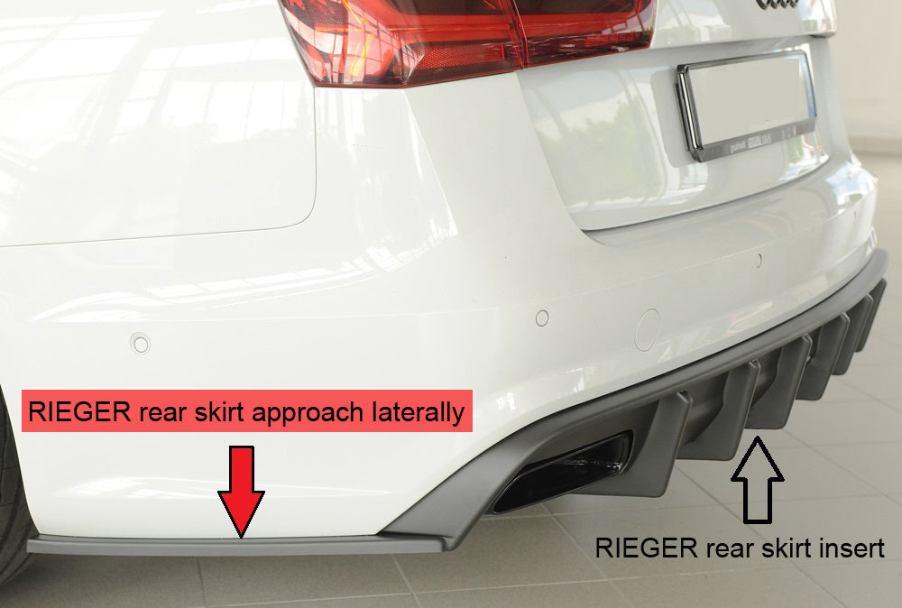 Rieger Heckschürzenansatz seitlich links Audi A6 (4G/C7) Avant 09.14- (ab Facelift) 00055345