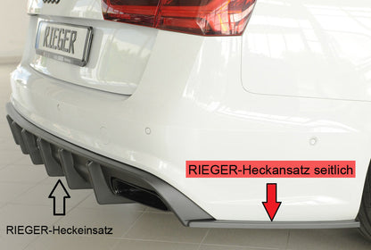 Rieger Heckschürzenansatz seitlich rechts Audi A6 (4G/C7) Avant 09.14- (ab Facelift) 00055346