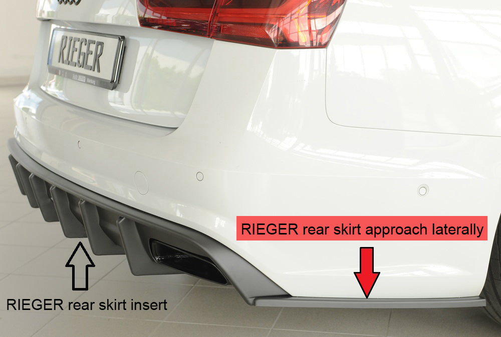 Rieger Heckschürzenansatz seitlich rechts Audi A6 S6 (4G/C7) Avant 09.14- (ab Facelift) 00055346