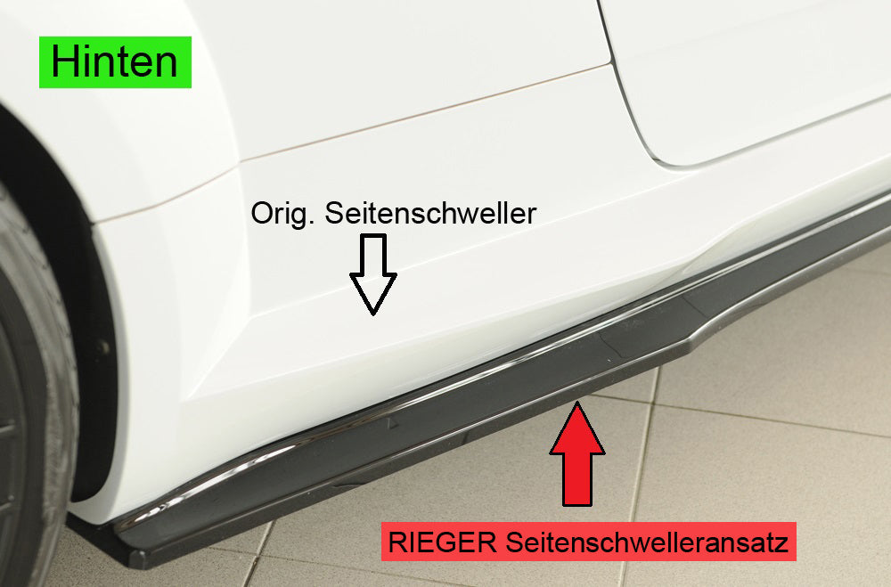Rieger Seitenschwelleransatz (ca. 19mm) Audi TT (8J-FV/8S) Coupé 07.14-08.18 (bis Facelift) 00088338