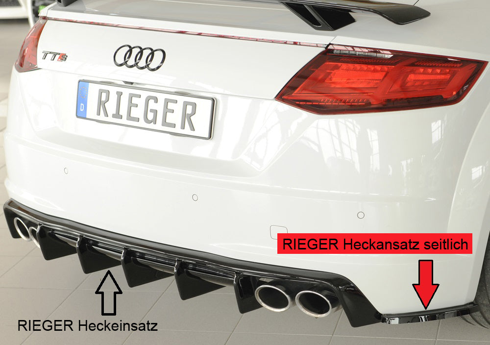 Rieger Heckschürzenansatz seitlich rechts Audi TT (8J-FV/8S) Roadster 07.14-08.18 (bis Facelift) 00088340