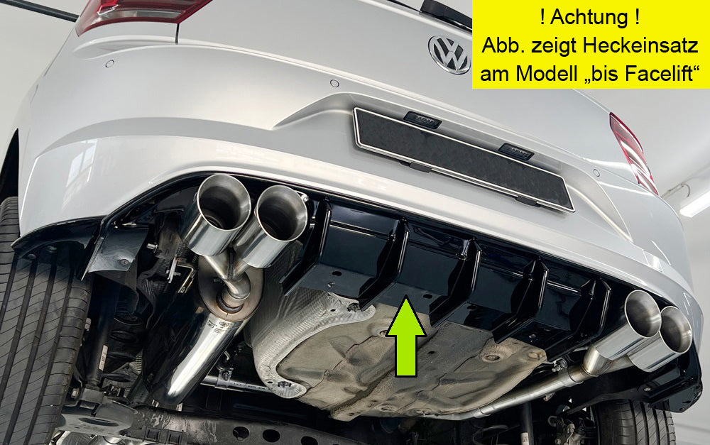 Rieger Heckeinsatz VW Polo (AW) R-Line 5-tür. 06.21- (ab Facelift) 00088359