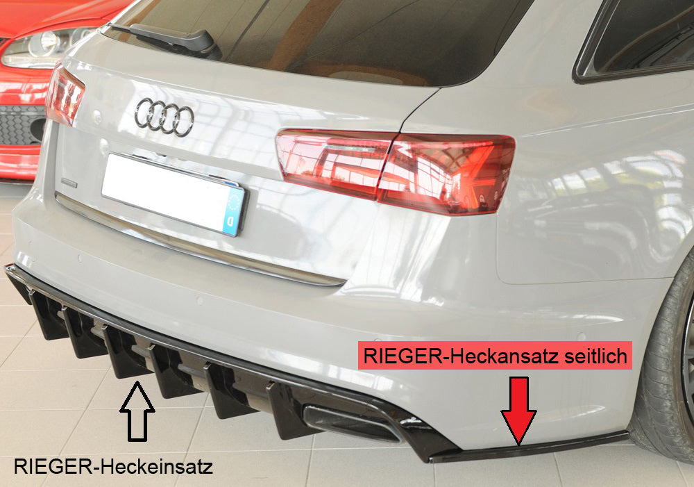 Rieger Heckschürzenansatz seitlich rechts Audi A6 (4G/C7) Avant 09.14- (ab Facelift) 00088368