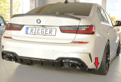 Rieger Heckschürzenansatz seitlich rechts BMW 3er G20 (G3L) Lim. 03.19-06.22 (bis Facelift) 00088372