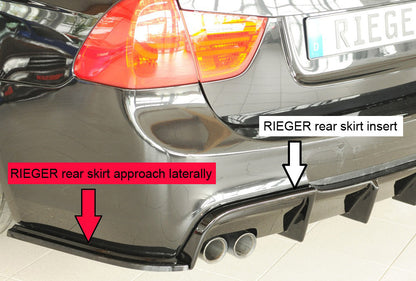 Rieger Heckschürzenansatz seitlich links BMW 3er E90 Lim. 03.05-08.08 (bis Facelift) 00088398