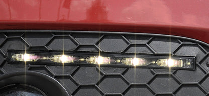 Audi A4 (8H) LED Tagfahrleuchtensatz Slim-Line  dunkel  mit Steuergerät incl. Kabelbaum für Spoilerstoßstange