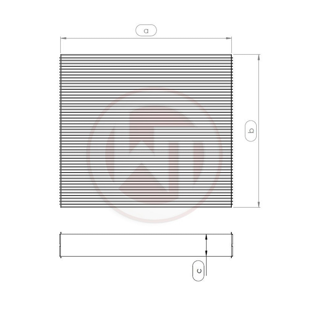 Wagner Tuning Wasserkühlernetz 645x395x52