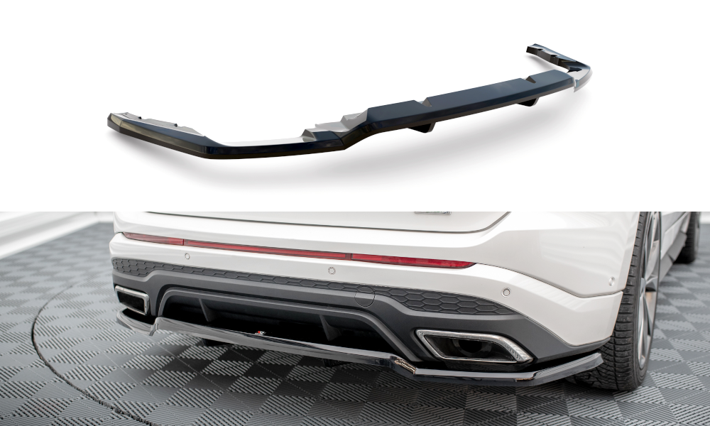 Maxton Mittlerer Diffusor Heck Ansatz DTM Look für Ford Edge Sport Mk2 schwarz Hochglanz