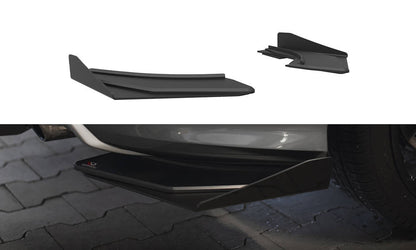Maxton Street Pro Heck Ansatz Flaps Diffusor +Flaps für Audi S3 Limousine 8V schwarz Hochglanz