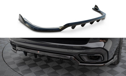 Maxton Mittlerer Diffusor Heck Ansatz DTM Look für BMW X5 M-Paket G05 schwarz Hochglanz