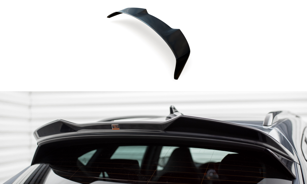 Maxton Höher Spoiler CAP für 3D Cupra Formentor Mk1 schwarz Hochglanz