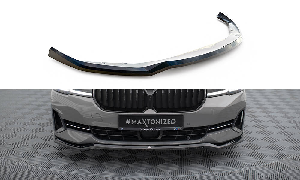 Maxton Front Ansatz V.2 für BMW 5er G30 / G31 Facelift schwarz Hochglanz