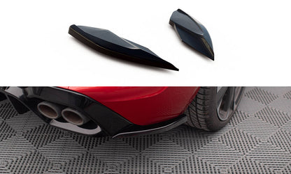 Maxton Heck Ansatz Flaps Diffusor V.2 für Cupra Leon Hatchback Mk1 schwarz Hochglanz