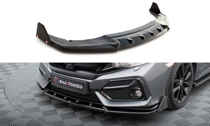 Maxton Front Ansatz +Flaps für Honda Civic Sport Mk 10