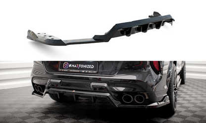 Maxton Mittlerer Diffusor Heck Ansatz DTM Look für BMW X6 M F96 schwarz Hochglanz