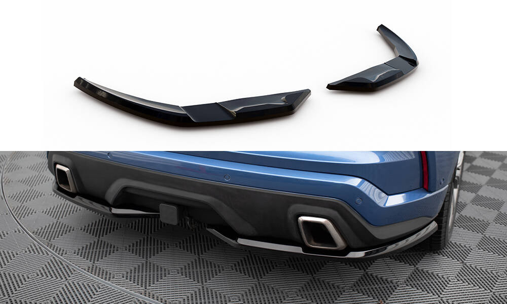 Maxton Heck Ansatz Flaps Diffusor für Ford Edge ST Mk2  schwarz Hochglanz