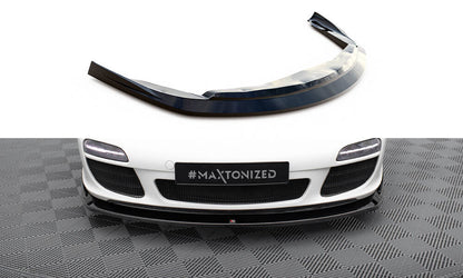 Maxton Front Ansatz V.2 für Porsche 911 Carrera 997 Facelift schwarz Hochglanz