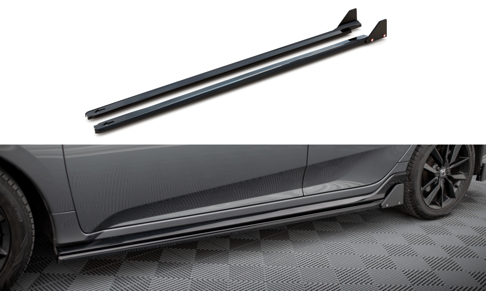 Maxton Seitenschweller Ansatz für + Flaps Honda Civic Sport Mk 10