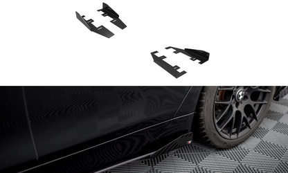 Maxton Side Flaps BMW 4er Gran Coupe F36 schwarz Hochglanz