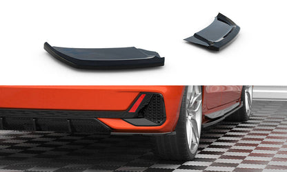 Maxton Heck Ansatz Flaps Diffusor V.2 für Audi A1 S-Line GB schwarz Hochglanz