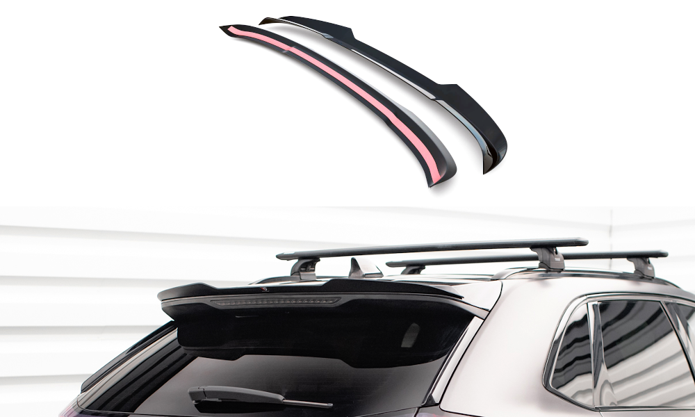 Maxton Spoiler CAP für Ford Edge Mk2 schwarz Hochglanz