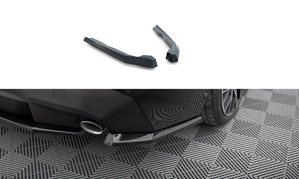 Maxton Heck Ansatz Flaps Diffusor V.1 für BMW 2 Coupe G42 schwarz Hochglanz