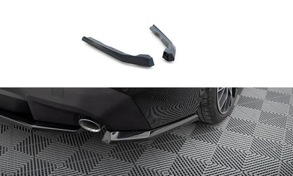 Maxton Heck Ansatz Flaps Diffusor V.1 für BMW 2 Coupe G42 schwarz Hochglanz